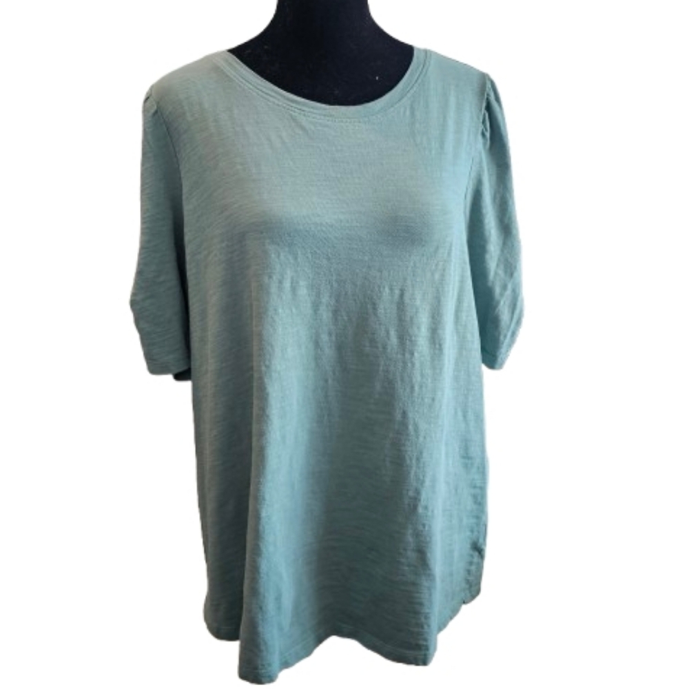 Maurices T- Shirt With Gathered Sleeves